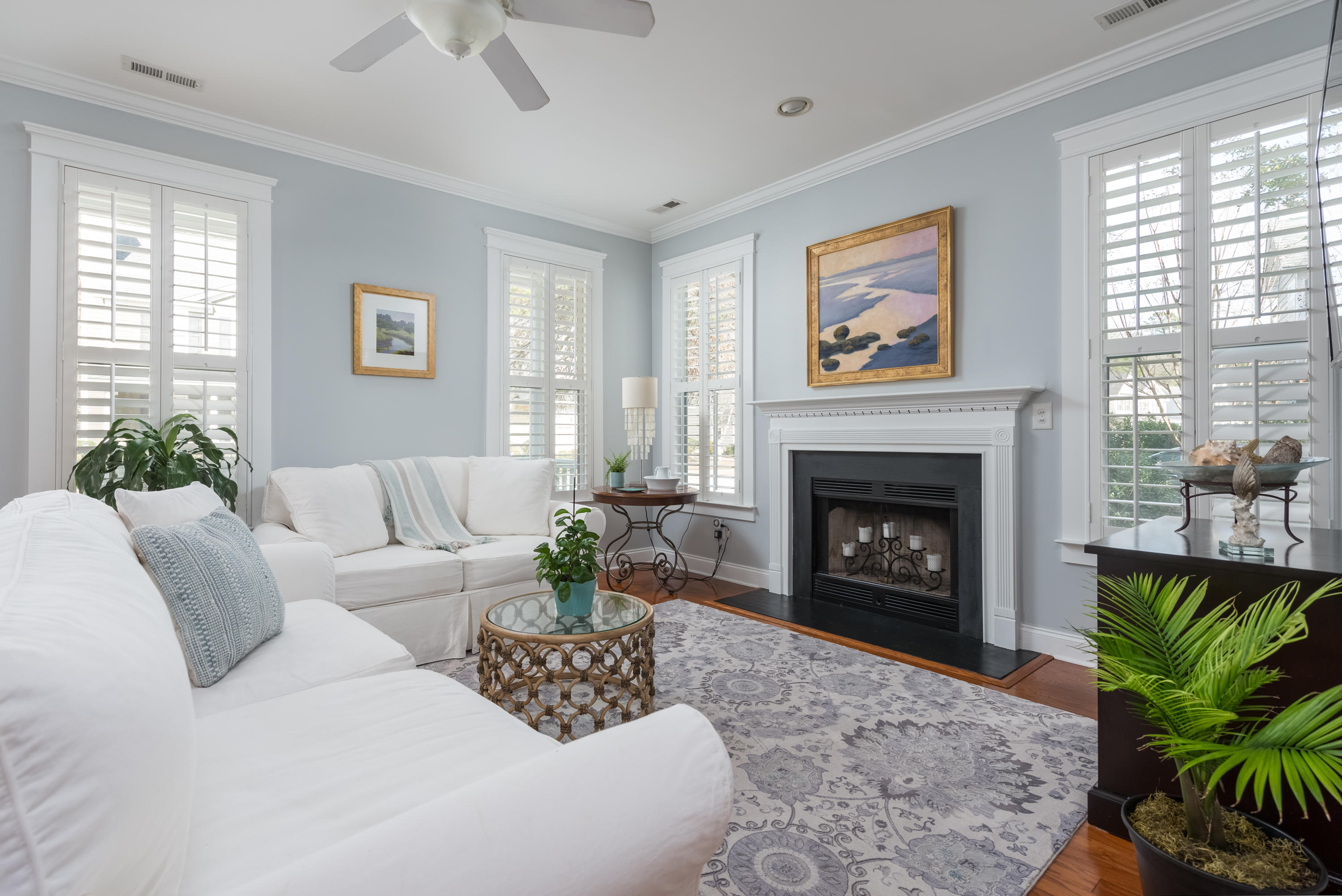 2813 Caitlin's Way Mount Pleasant, SC 29466 - Photo 11 of 46 Living Room with Fireplace