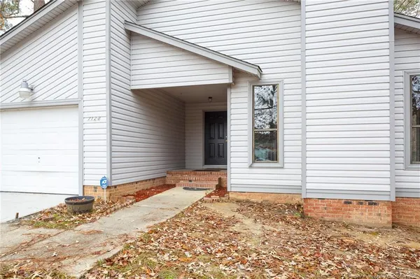 a front view of a house