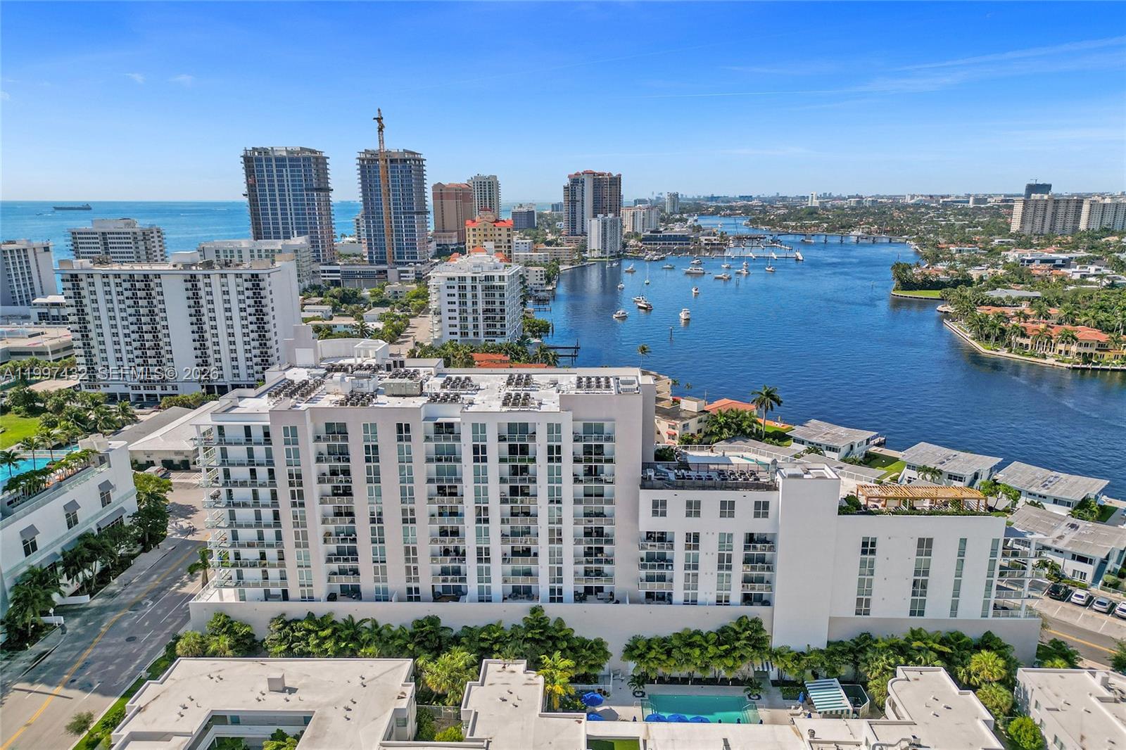 401 North Birch Road, Unit 404 Fort Lauderdale, FL 33304 - Photo 35 of 39 a large building with a city view