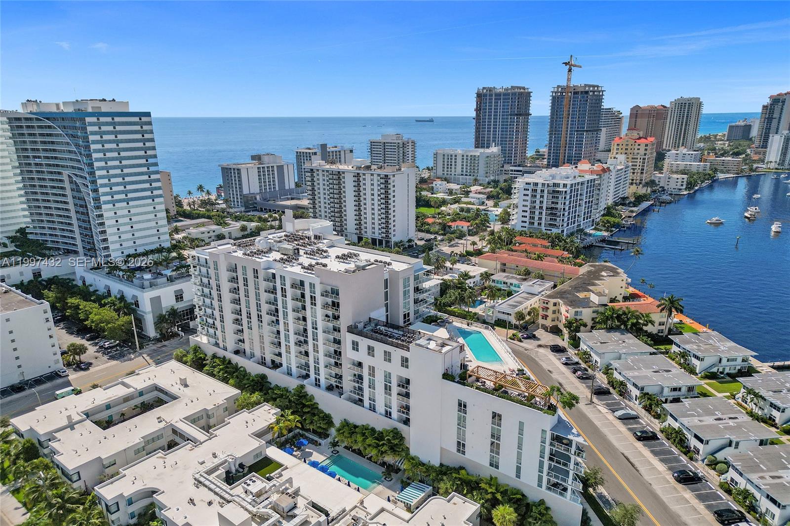 401 North Birch Road, Unit 404 Fort Lauderdale, FL 33304 - Photo 36 of 39 a city view with tall buildings