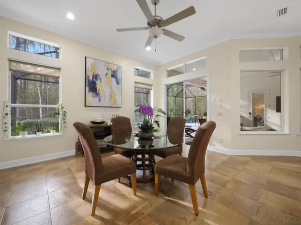 a view of swimming pool from a balcony