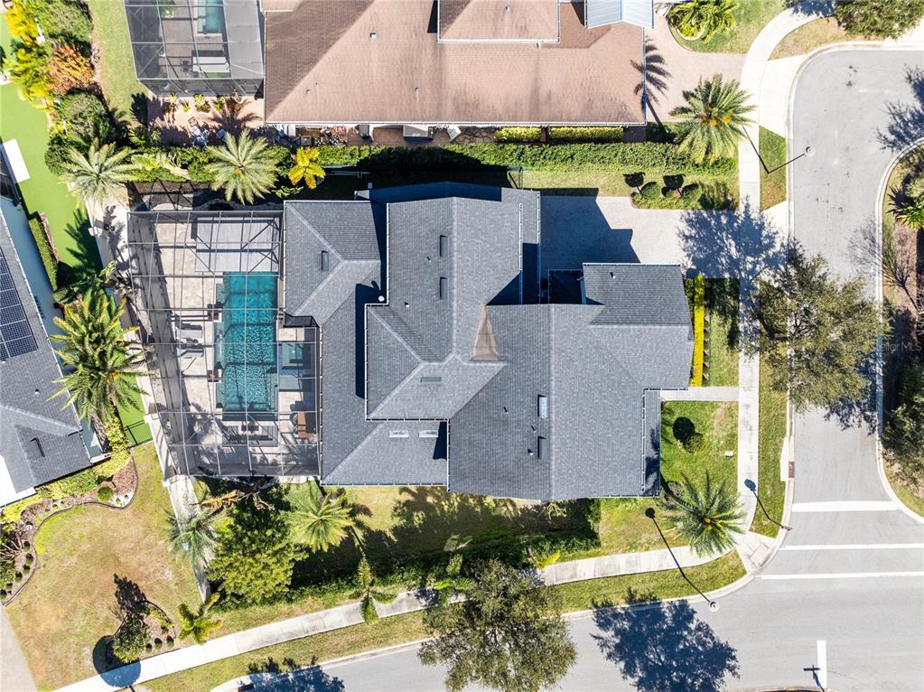 12664 Banting Terrace Orlando, FL 32827 - Photo 60 of 79 an aerial view of a house with a yard and a fountain