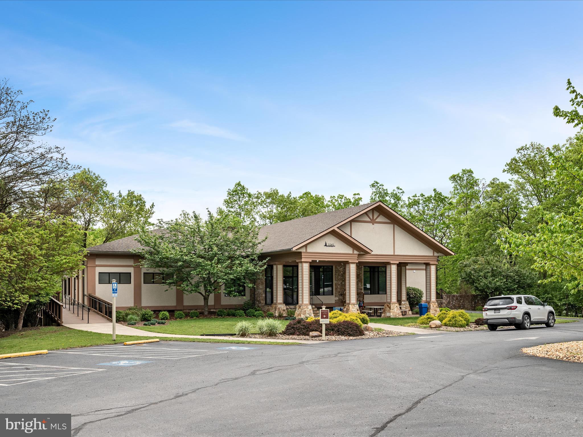 108 Eagle Drive Cross Junction, VA 22625 - Photo 48 of 61 a front view of house with yard outdoor seating and barbeque oven
