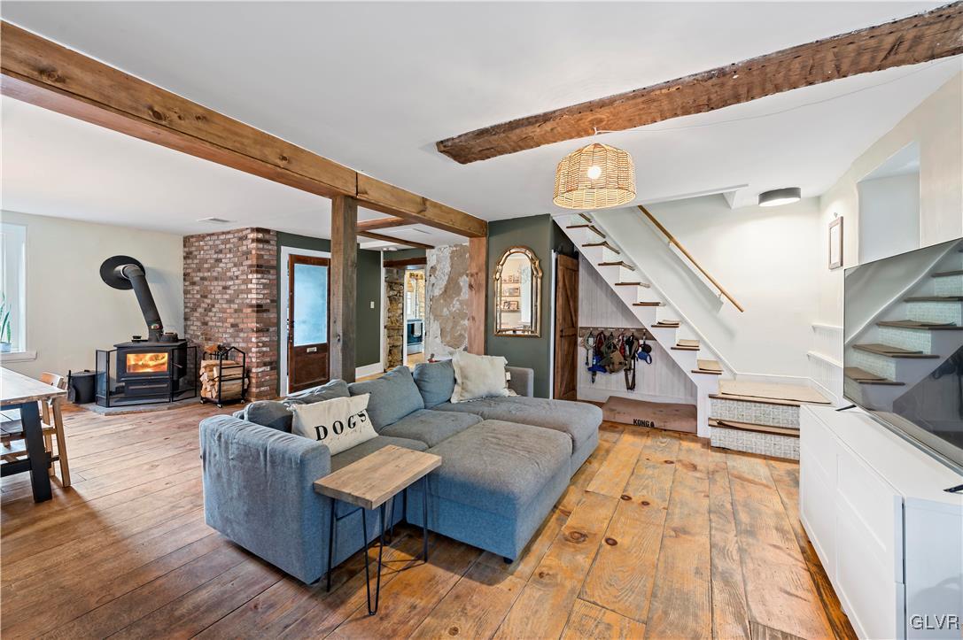 90 Crow Hill Road Barto, PA 19504 - Photo 6 of 41 a living room with furniture and wooden floor