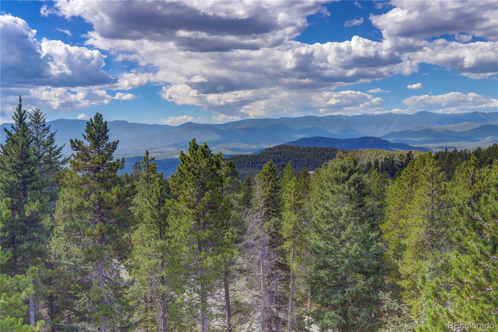 10922 Conifer Mountain Road Conifer, CO 80433 - Photo 22 of 37 a view of a city with lush green forest