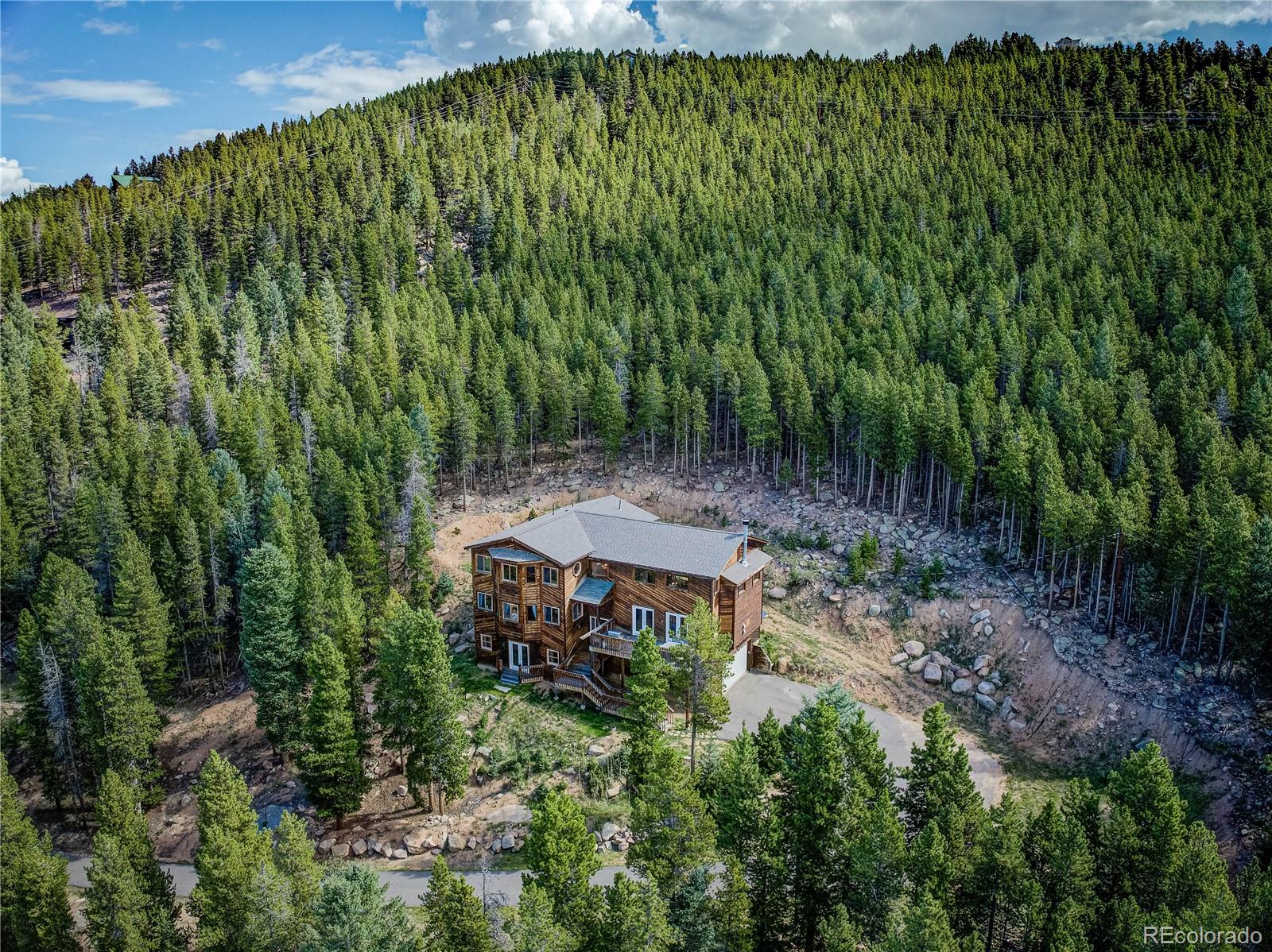 10922 Conifer Mountain Road Conifer, CO 80433 - Photo 35 of 37 a view of a garden with plants