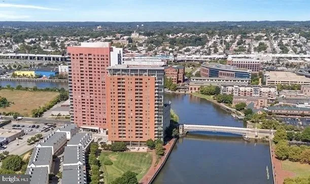an aerial view of city