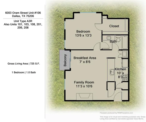 $199,000 | 6003 Oram Street, Unit 104, Dallas, TX 75206