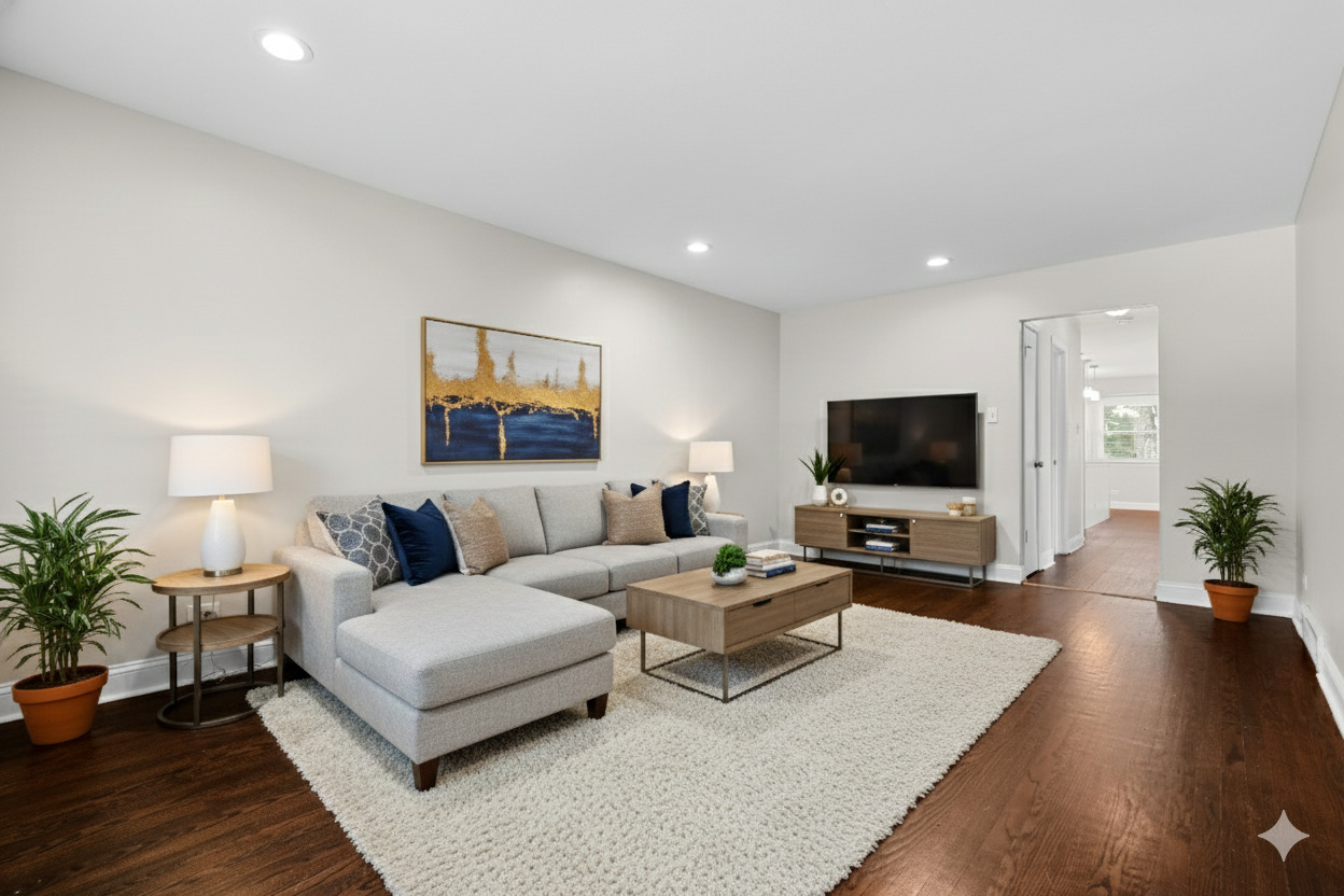 294 Madison Avenue Calumet City, IL 60409 - Photo 2 of 19 a living room with furniture and a flat screen tv