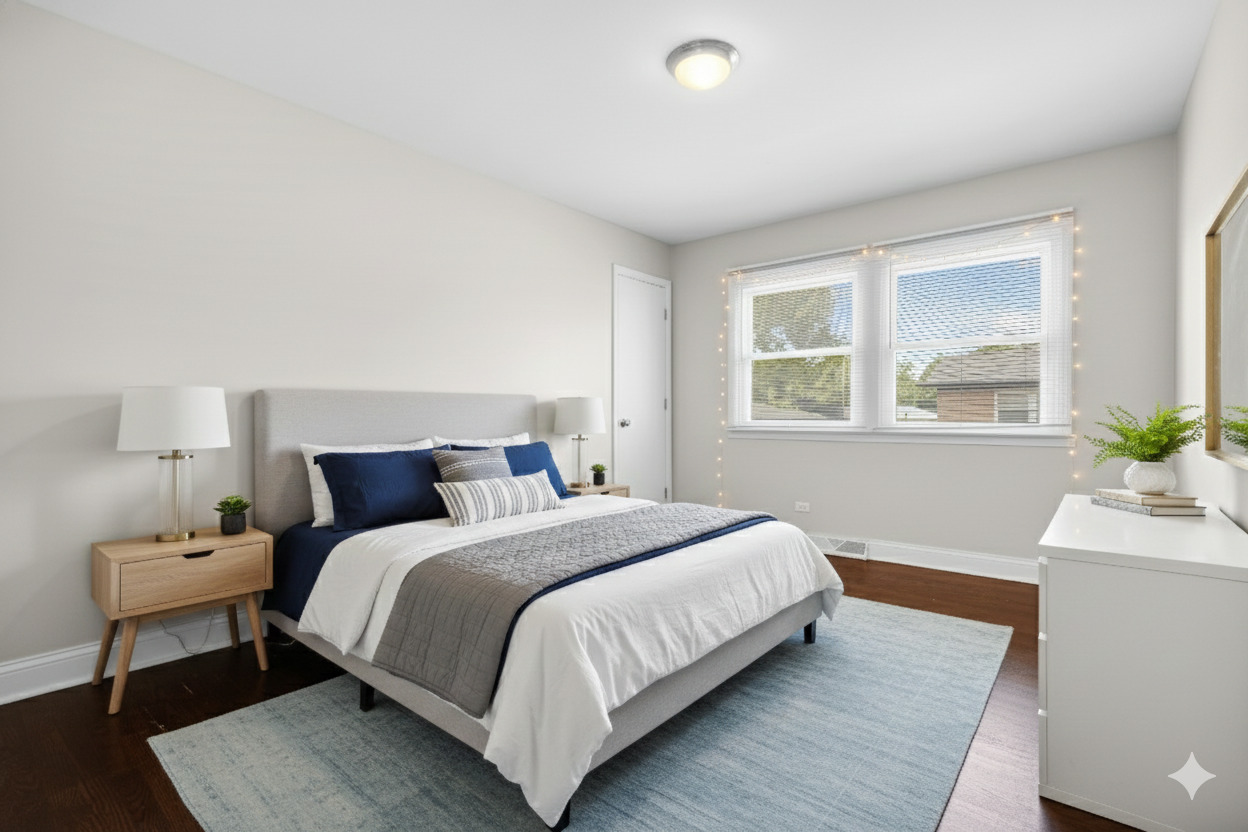 294 Madison Avenue Calumet City, IL 60409 - Photo 4 of 19 a bedroom with bed and a window