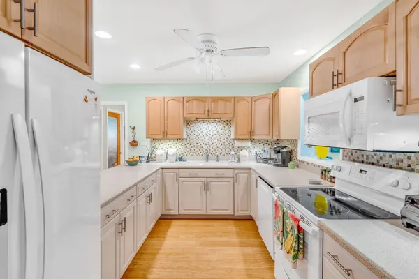 a view of city and ocean