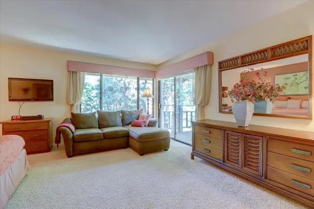 a view of a wooden deck