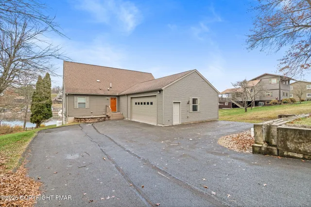 a front view of a house