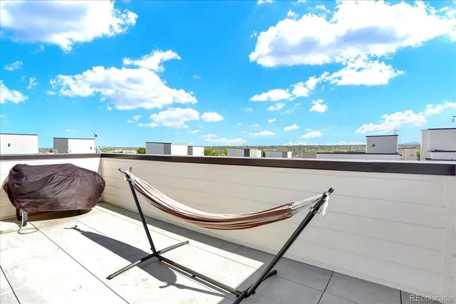 a outdoor space with chairs