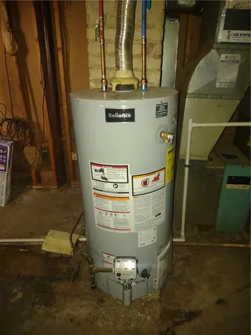 a view of water heater room