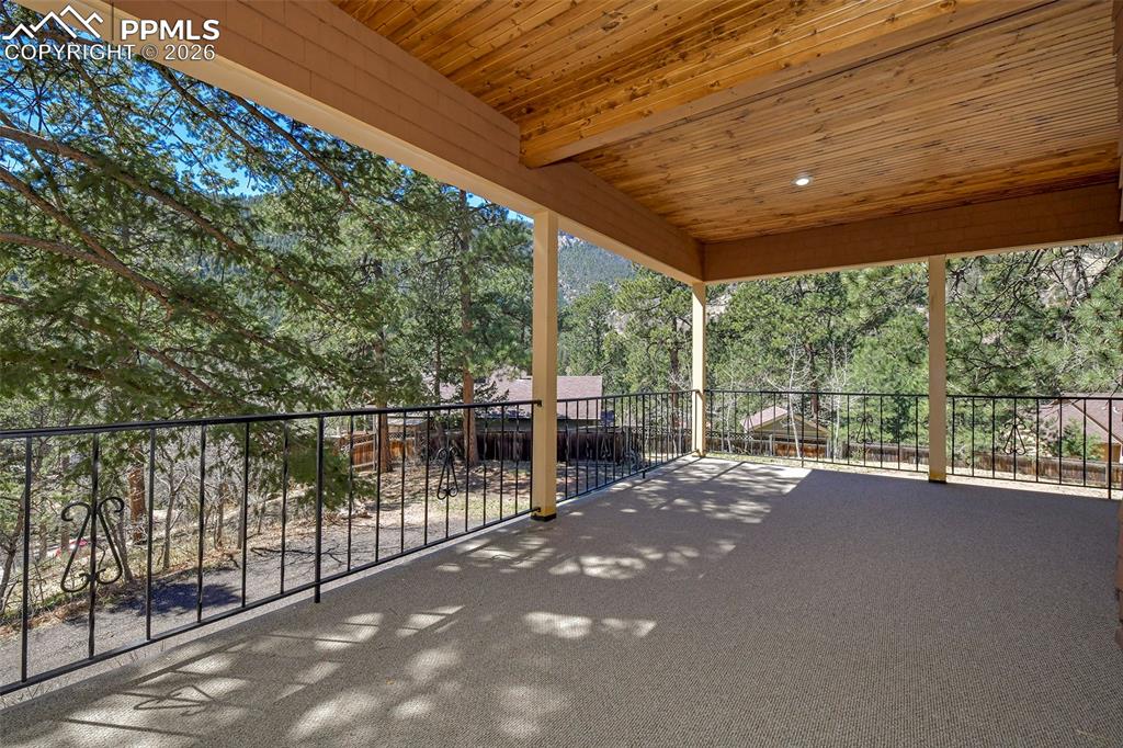 4530 Hagerman Road Cascade, CO 80809 - Photo 9 of 47 Large Covered Deck