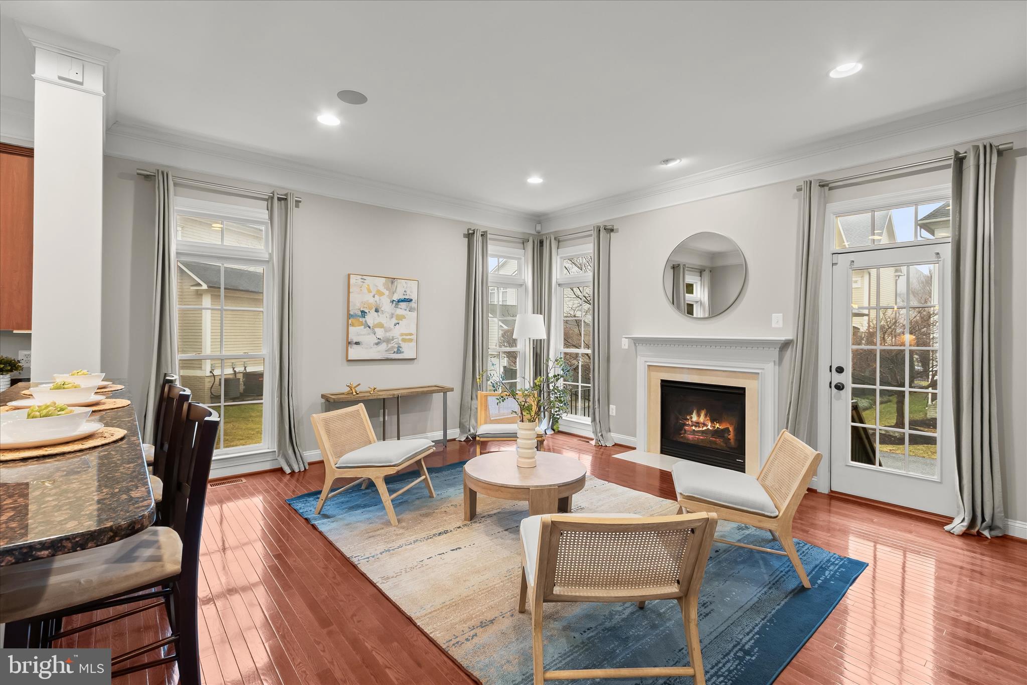 7650 Midtown Road Fulton, MD 20759 - Photo 25 of 76 a living room with furniture and a fireplace