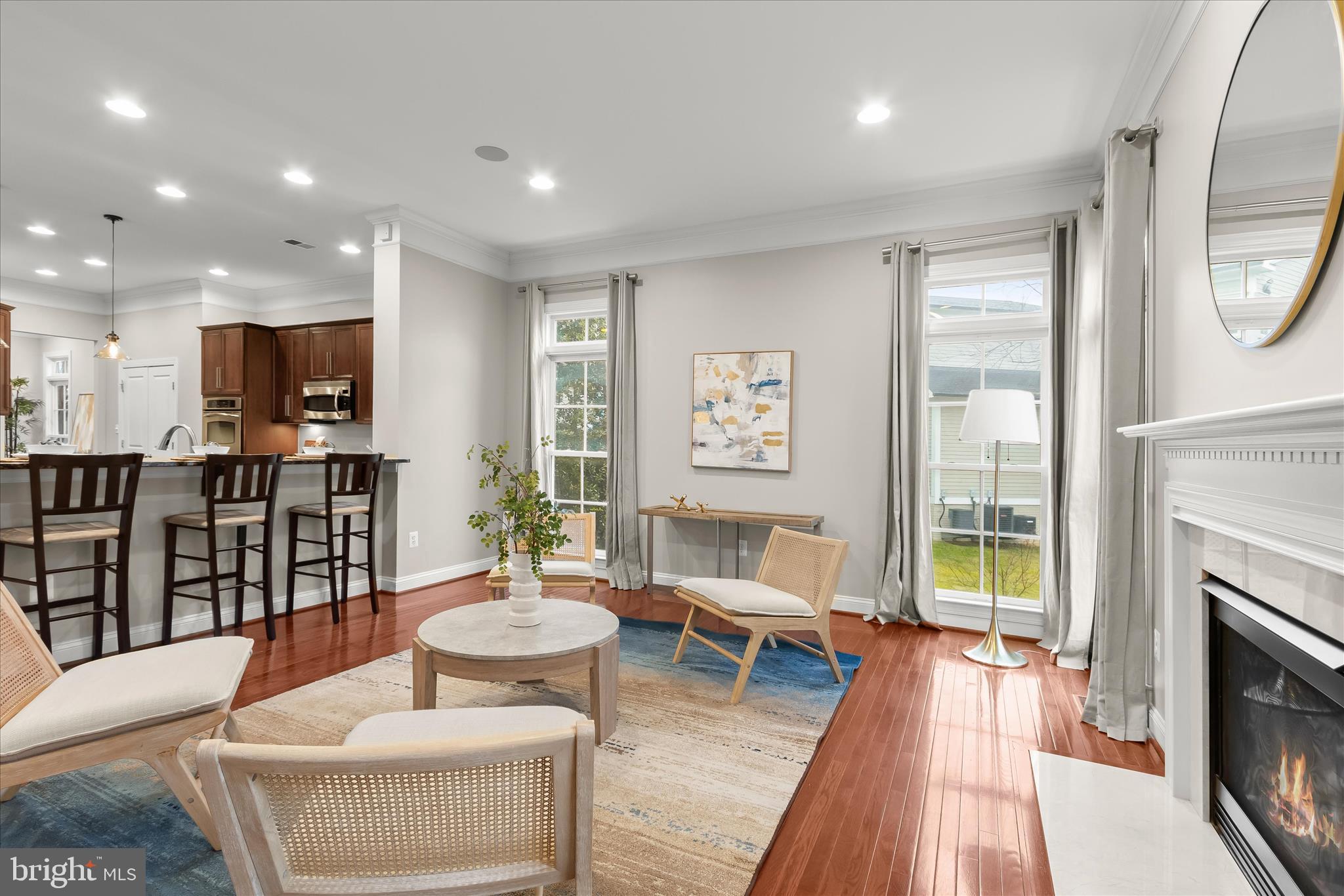 7650 Midtown Road Fulton, MD 20759 - Photo 26 of 76 a living room with furniture and a fireplace