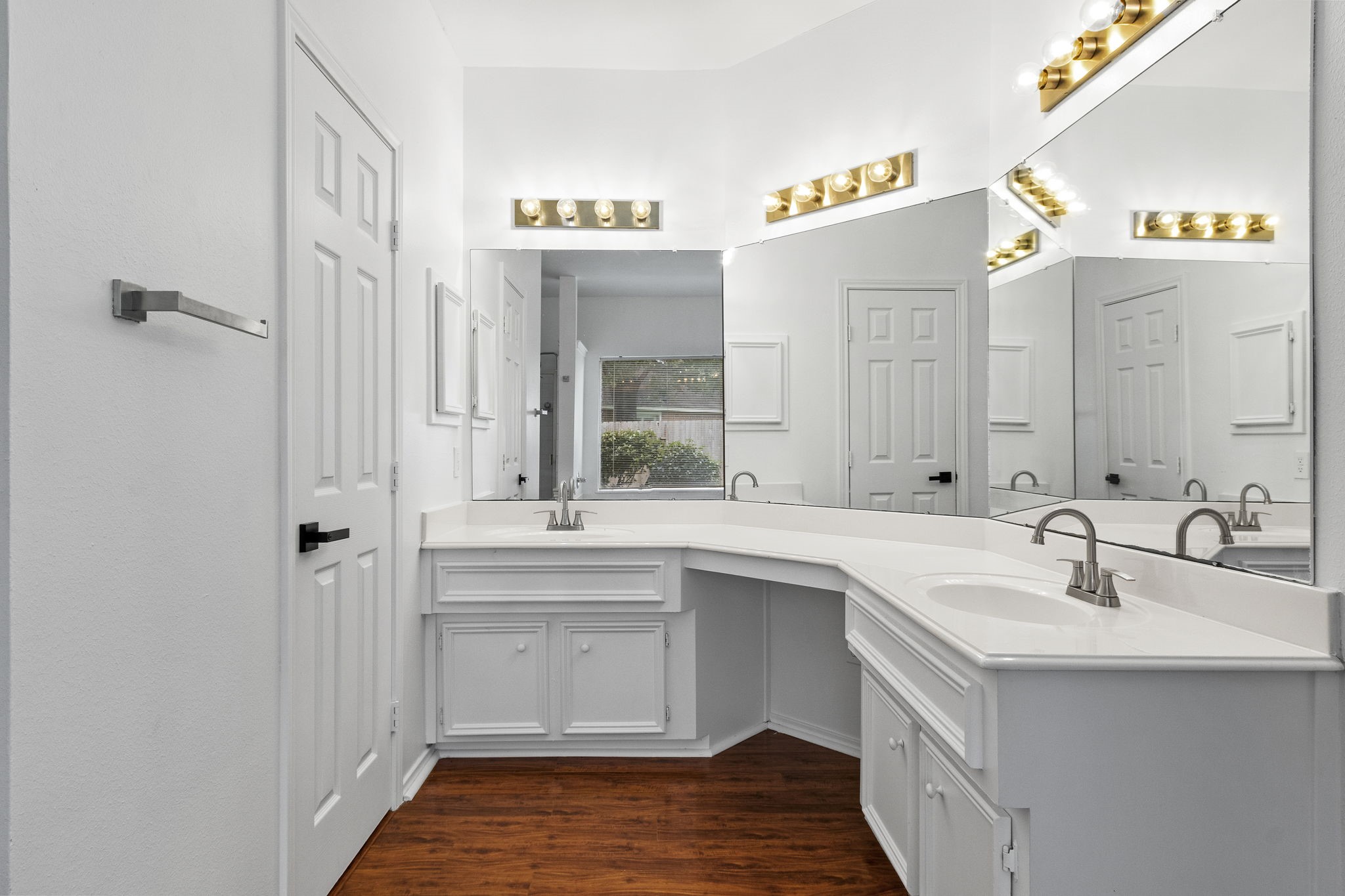 16202 Lasting Light Lane Houston, TX 77095 - Photo 20 of 36 a spacious bathroom with a sink and a mirror