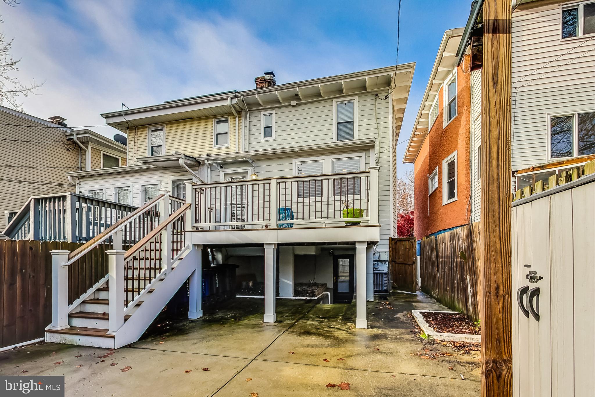 5415 Illinois Avenue Northwest Washington, DC 20011 - Photo 40 of 44 a view of a house with a balcony and stairs