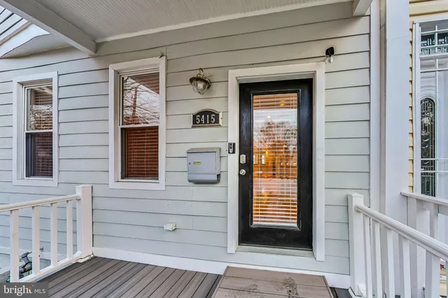 a view of front door of house