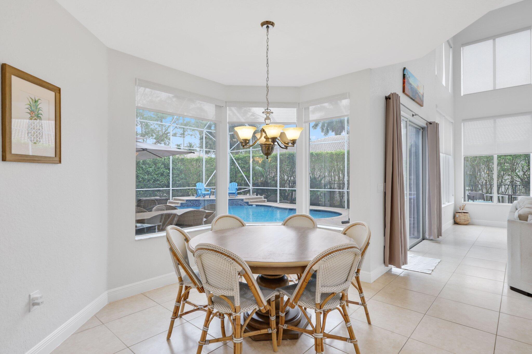 19219 North Creekshore Court Boca Raton, FL 33498 - Photo 20 of 73 a view of a dining room with furniture window and outside view