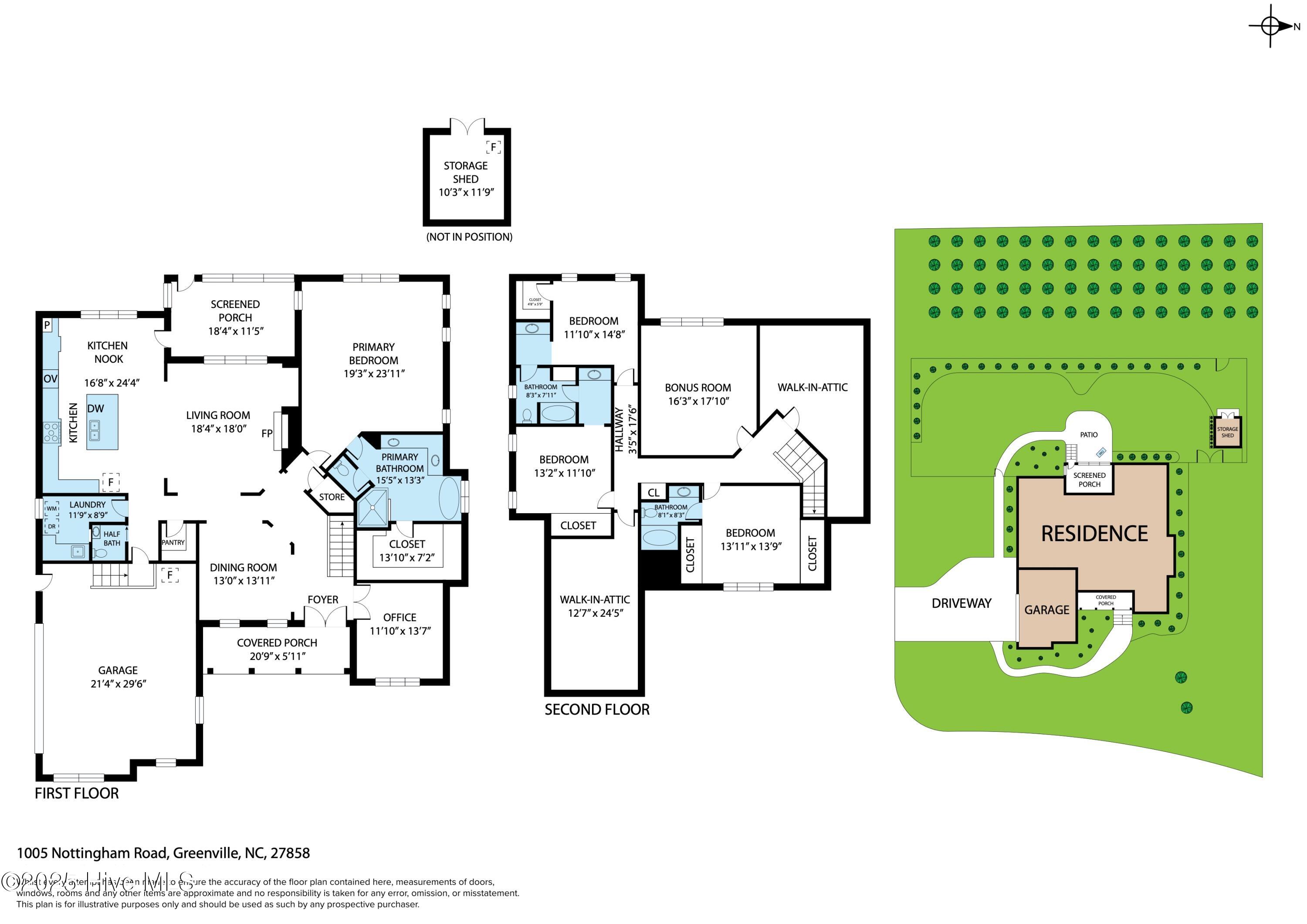1005 Nottingham Road Greenville, NC 27858 - Photo 55 of 55 Floor Plan & Site Mat