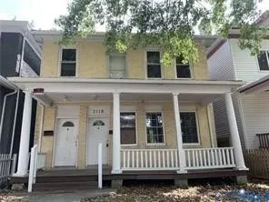 front view of a house with a porch