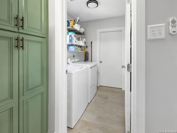 a view of storage utility room