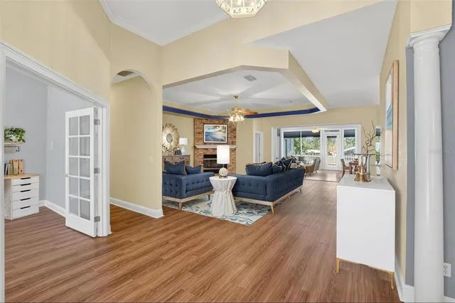 a kitchen with stainless steel appliances granite countertop a sink and cabinets