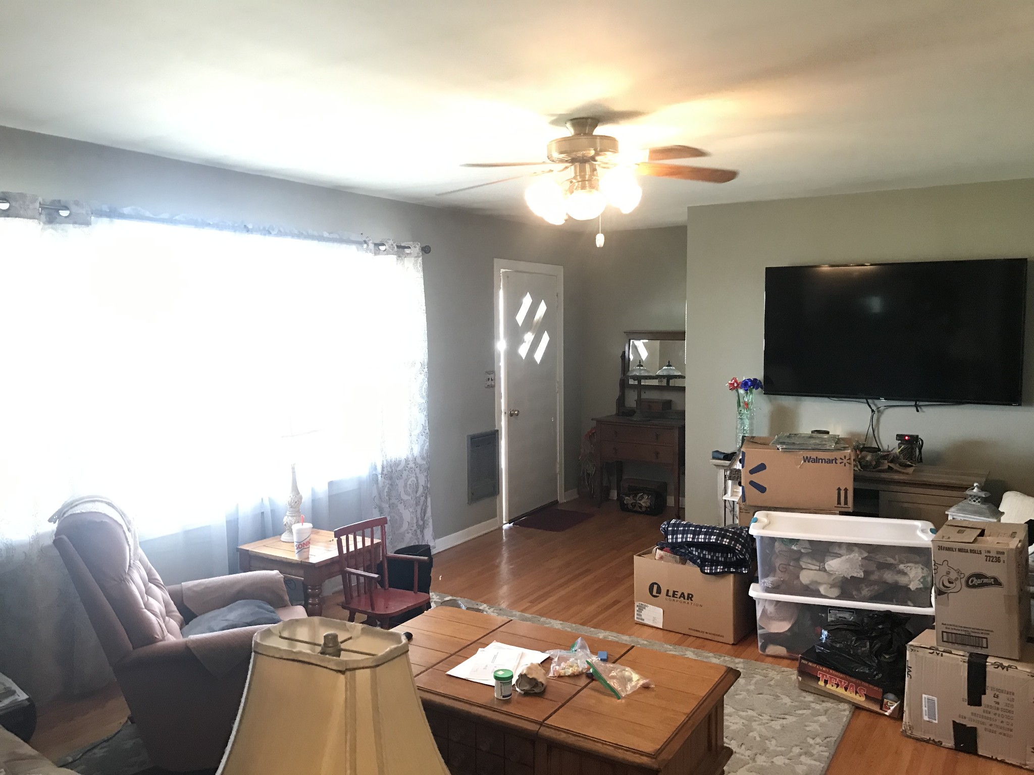 572 Rabbit Trail Road Leoma, TN 38468 - Photo 11 of 24 a living room with furniture and a flat screen tv