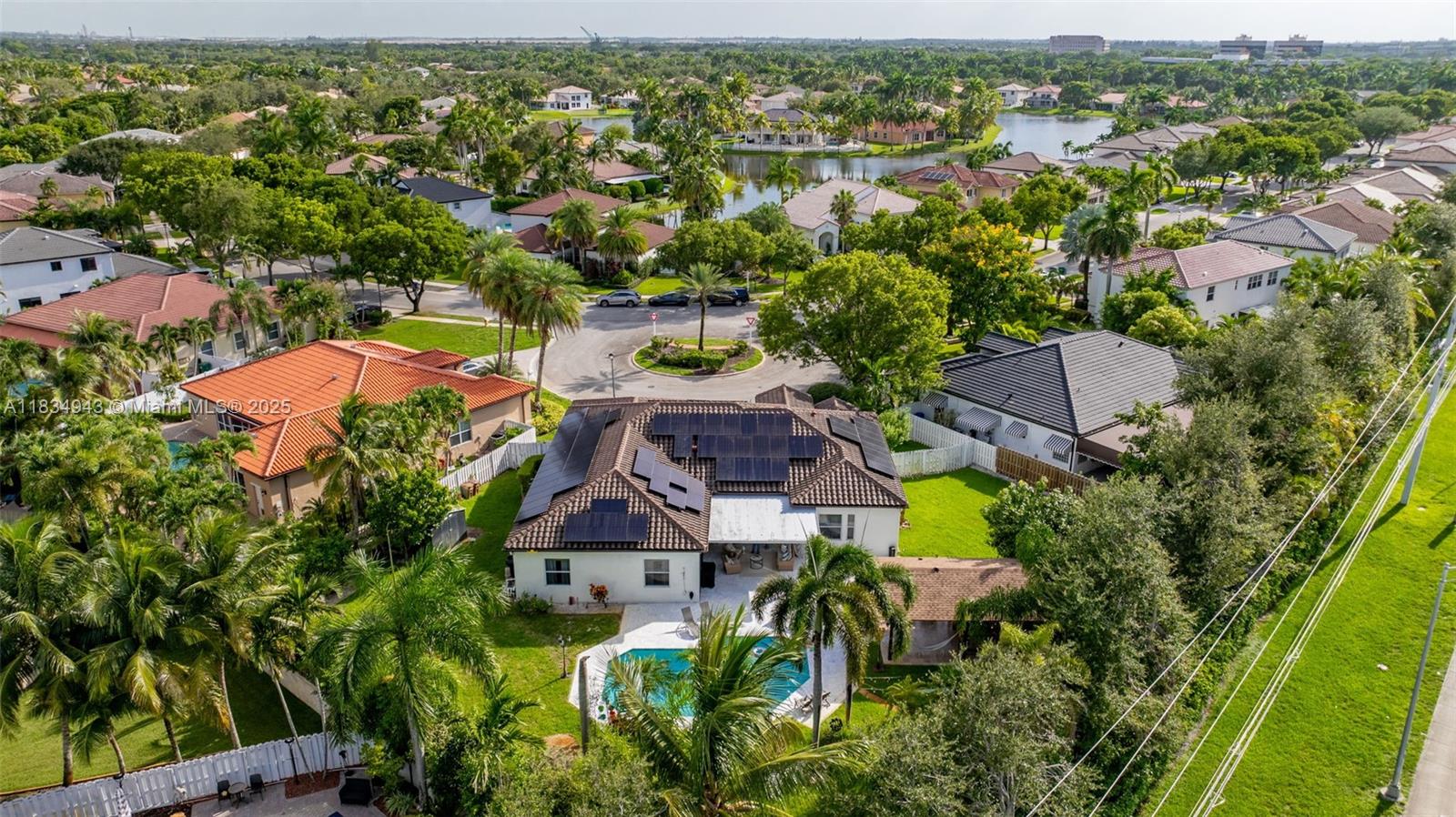 14501 Southwest 33rd Court Miramar, FL 33027 - Photo 75 of 91 an aerial view of residential houses with outdoor space and trees all around