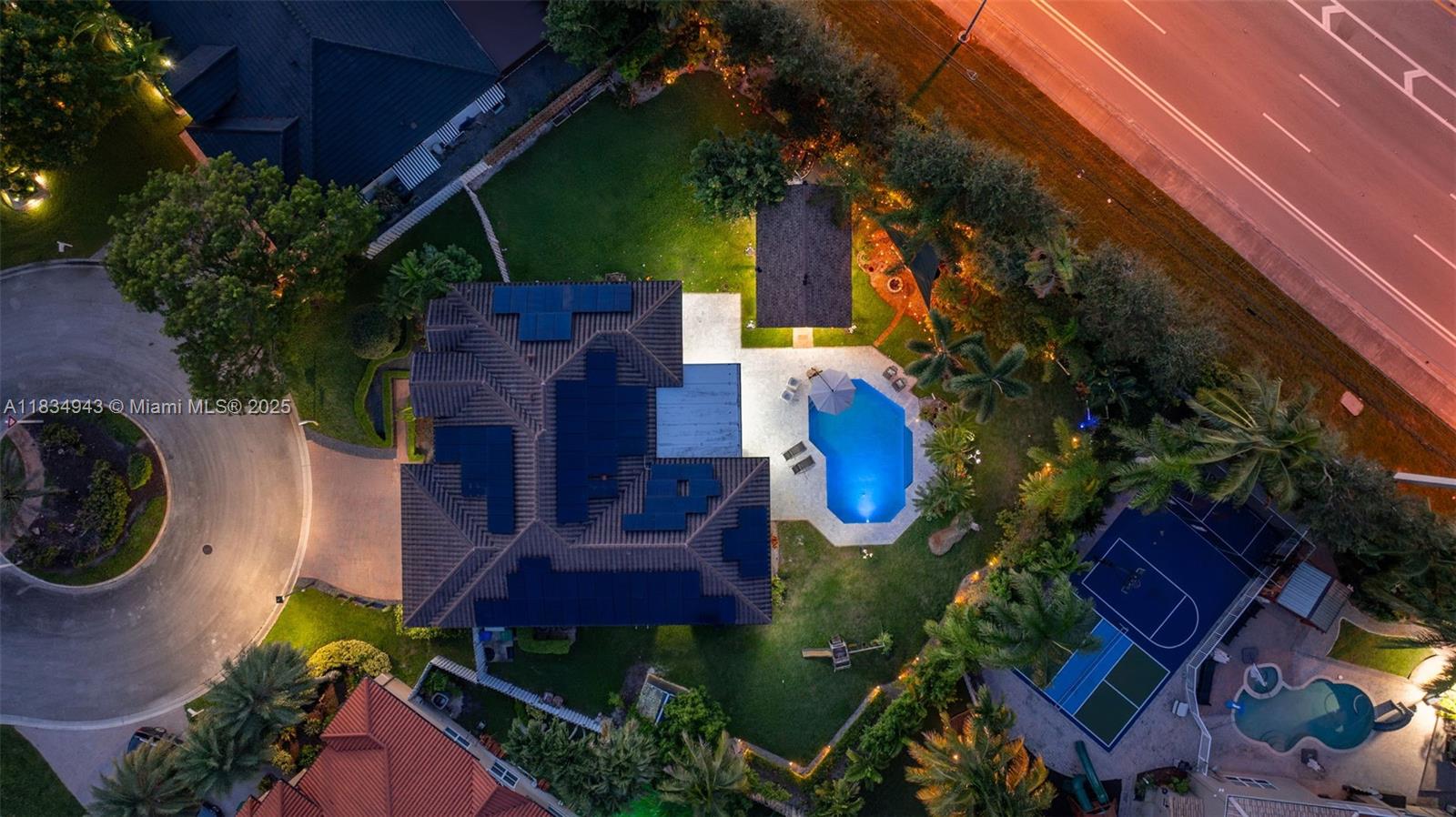 14501 Southwest 33rd Court Miramar, FL 33027 - Photo 82 of 91 an aerial view of house with yard swimming pool and outdoor seating