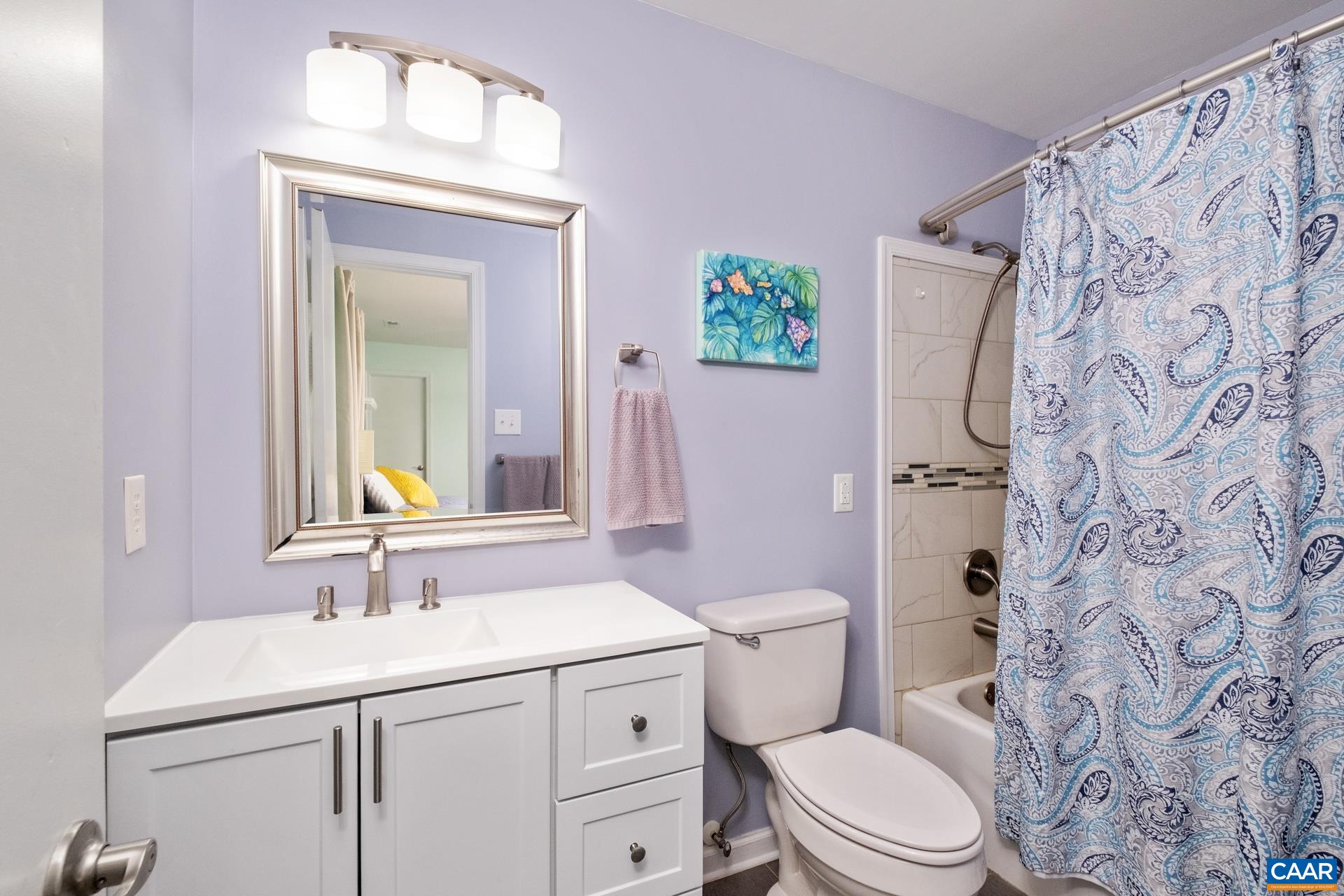 17 Jonquil Road Ruckersville, VA 22968 - Photo 18 of 33 a bathroom with a toilet sink vanity and mirror