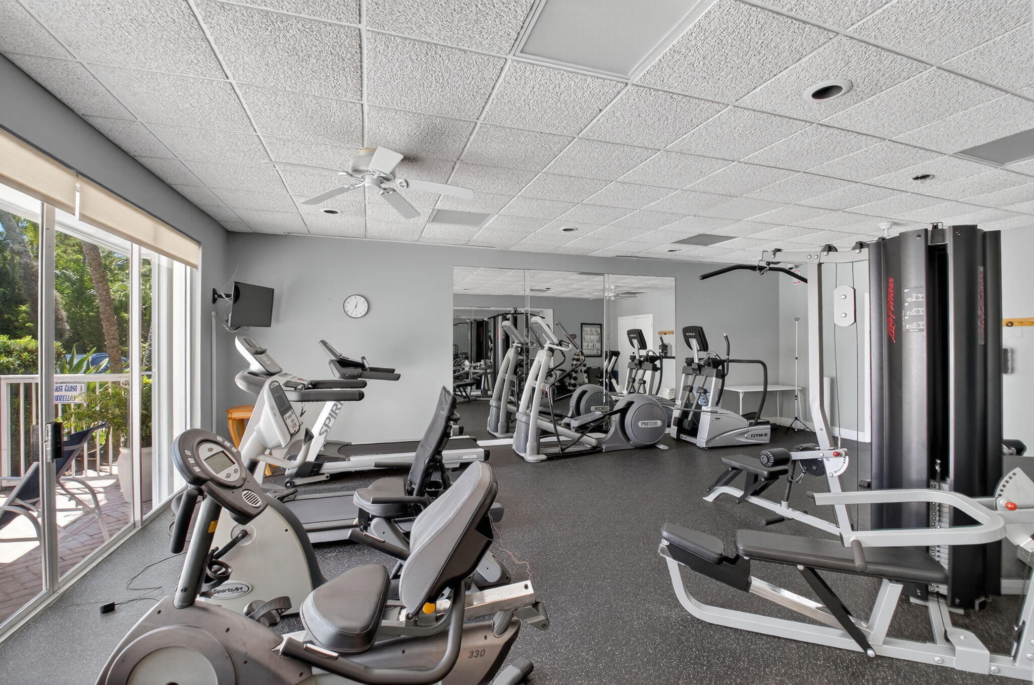 1 Harbourside Drive, Unit 4205 Delray Beach, FL 33483 - Photo 48 of 97 a view of a room with gym equipment