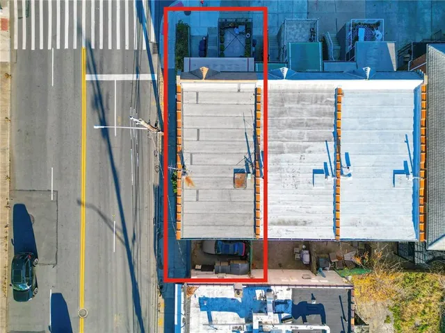 a view of a city from a building