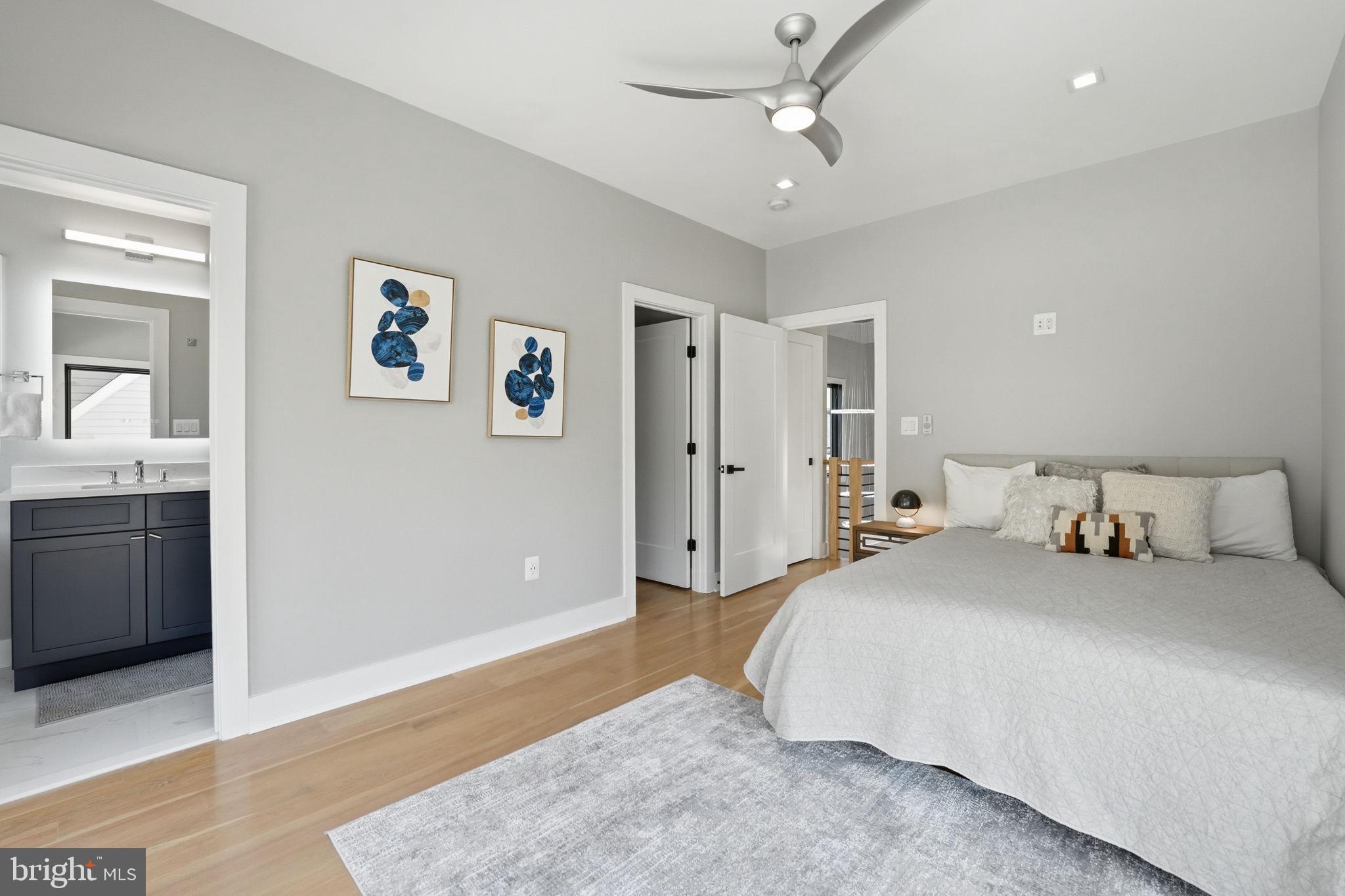 2211 Military Road Arlington, VA 22207 - Photo 31 of 107 Modern serenity in a stylish bedroom.