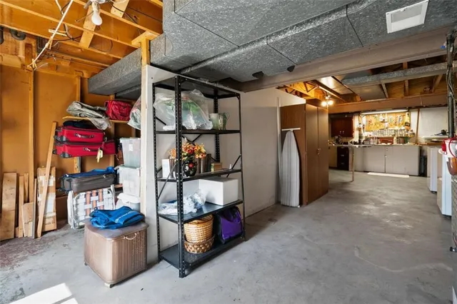 a view of storage and utility room