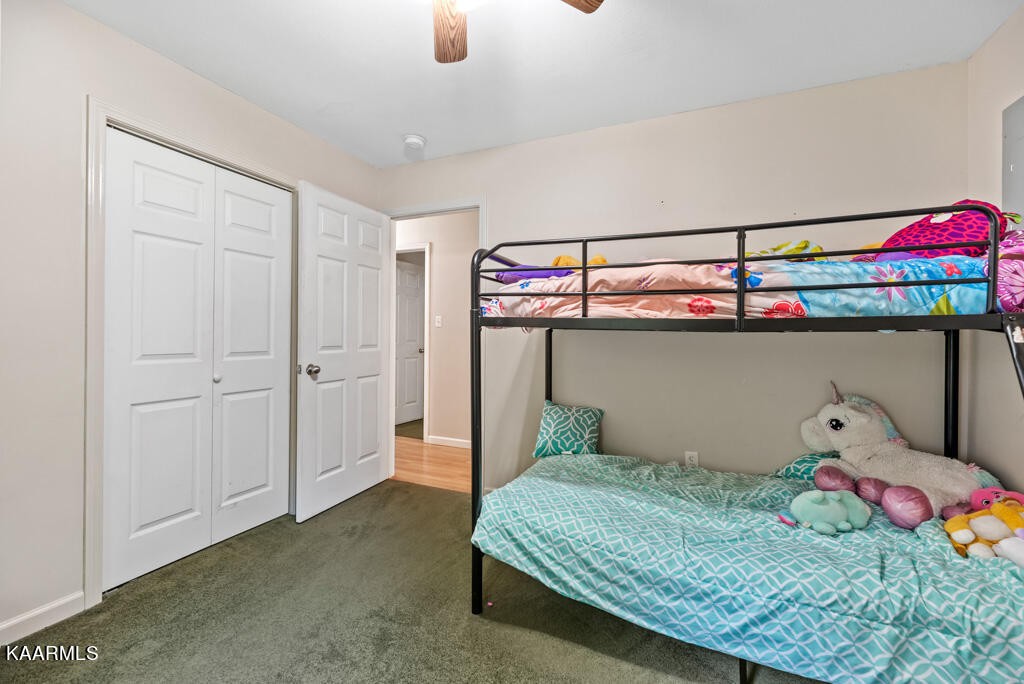 707 Jane Phillips Road Oneida, TN 37841 - Photo 20 of 25 a bedroom with bed and cabinets