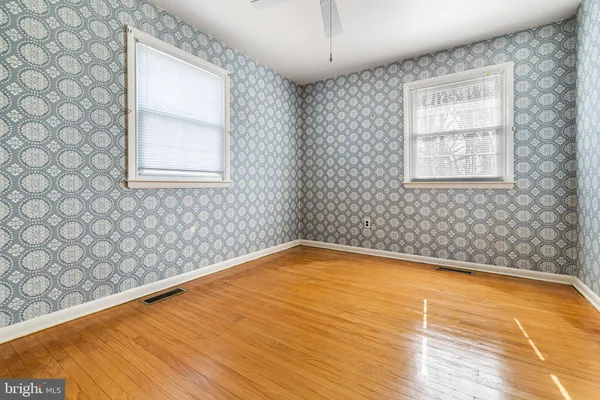 wooden floor in a room