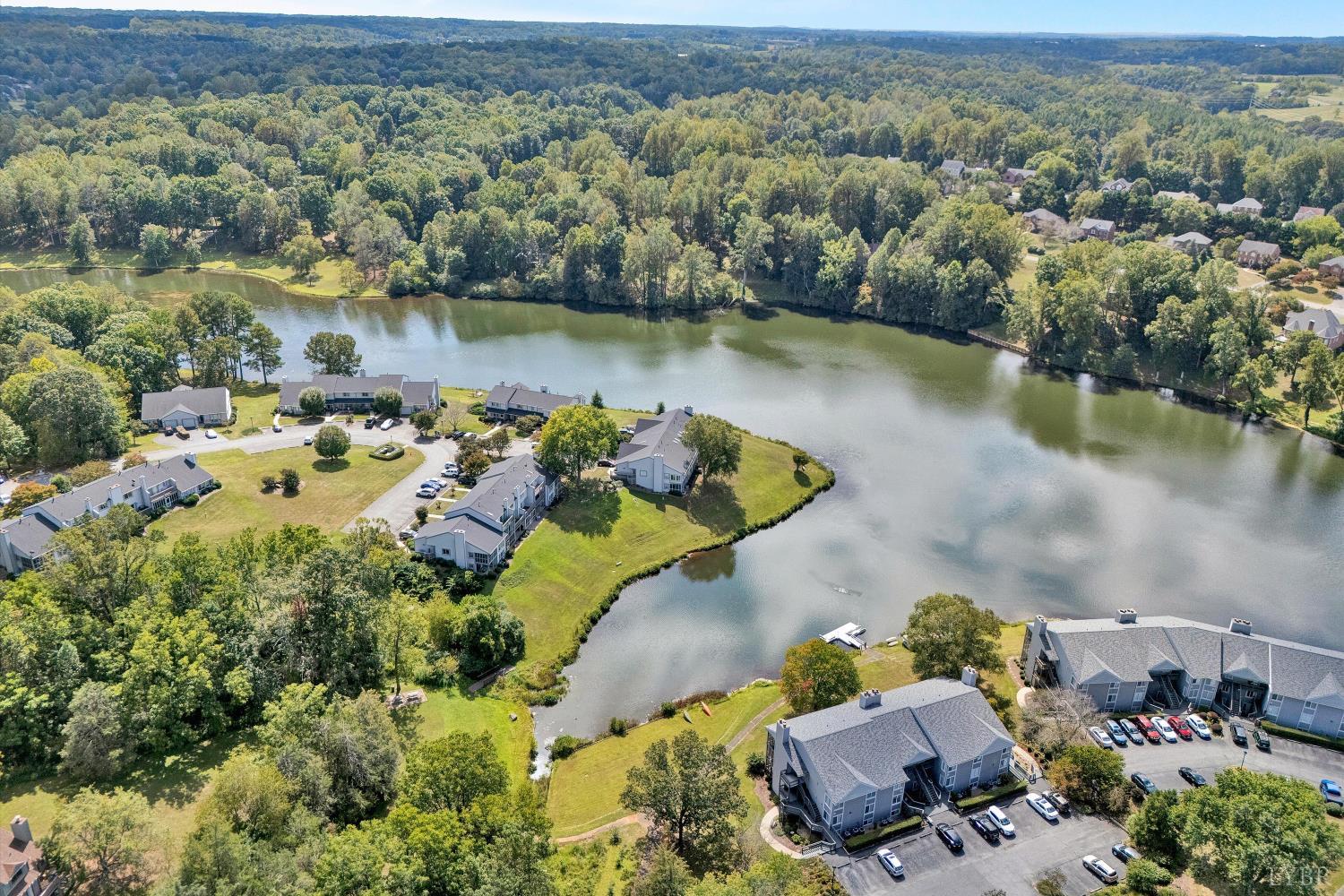 3114 Spinnaker Point Forest, VA 24551 - Photo 34 of 47 an aerial view of a house with a lake view