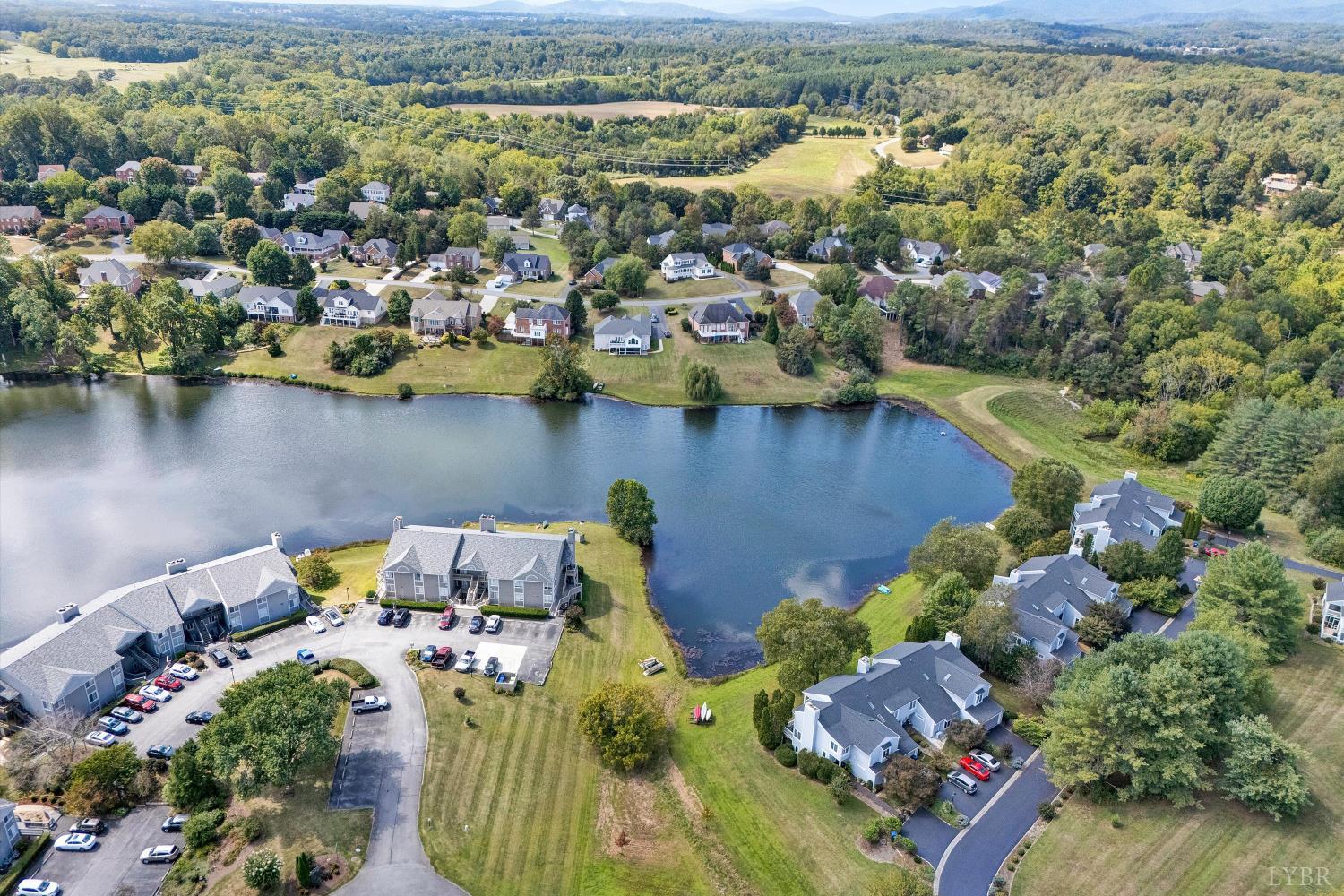 3114 Spinnaker Point Forest, VA 24551 - Photo 35 of 47 an aerial view of a house with a lake view