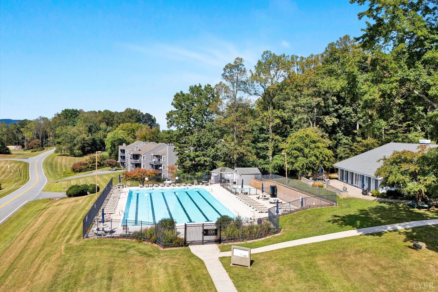 3114 Spinnaker Point Forest, VA 24551 - Photo 46 of 47 an aerial view of a house with swimming pool garden and patio