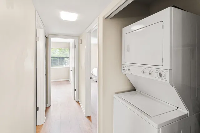 a view of balcony with furniture