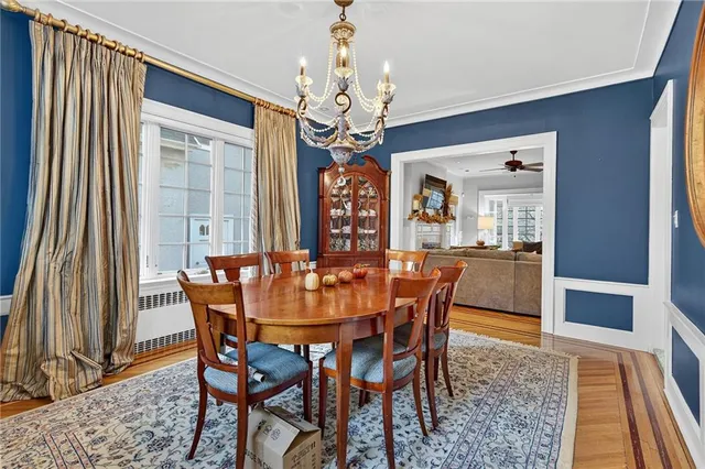 a kitchen with lots of counter top space and stainless steel appliances