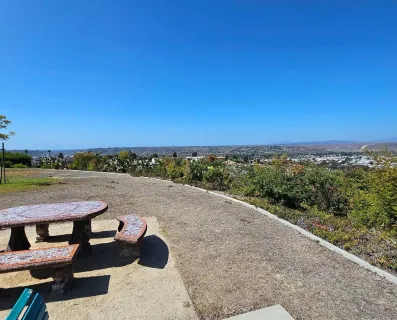 a view of roof deck with seating space