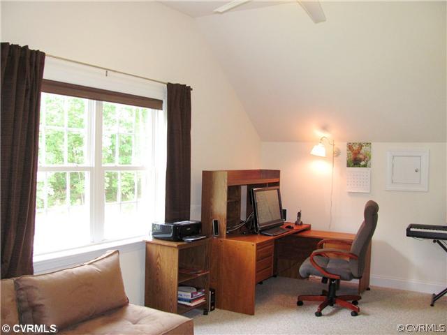 1384 Palmore Road Powhatan, VA 23139 - Photo 15 of 24 Bedroom - Upstairs Bedroom with lighted ceiling fa
