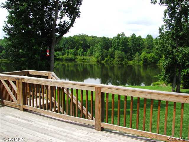 1384 Palmore Road Powhatan, VA 23139 - Photo 23 of 24 Patio/Deck - Deck view of the lake