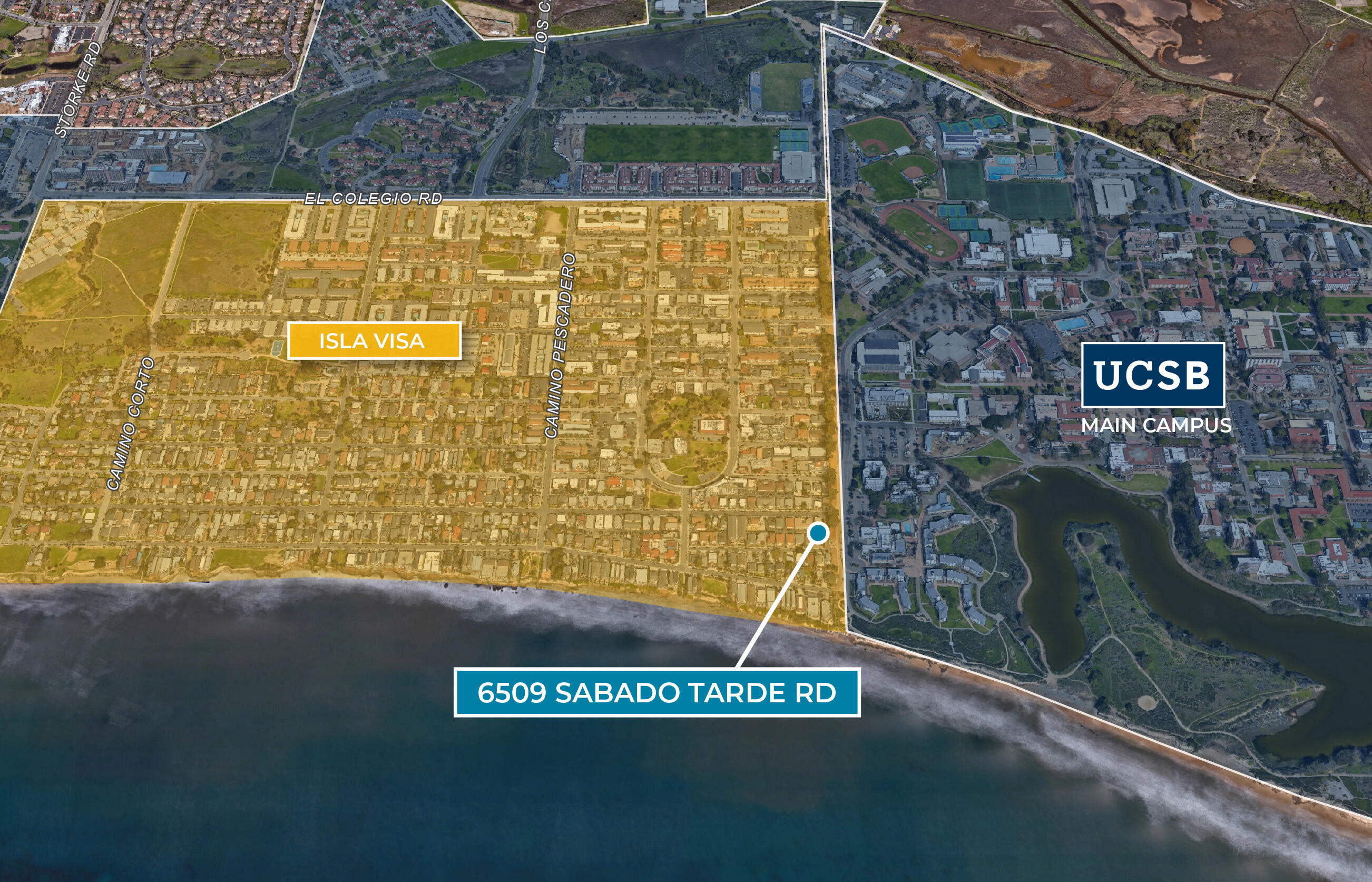 6509 Sabado Tarde Road Isla Vista, CA 93117 - Photo 4 of 4 6509 Sabado Tarde - Isla Vista aerial
