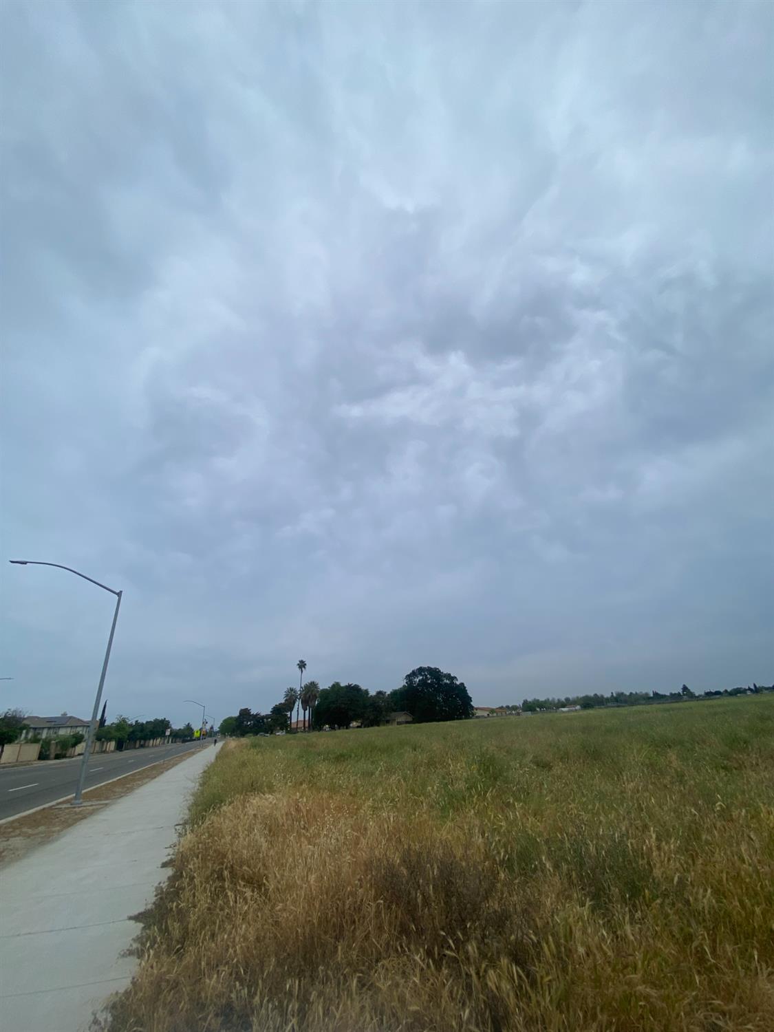 a view of a lake and yard in back